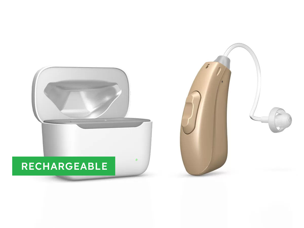 Jaspa 3 Dura Rechargeable Hearing Aid - Left Ear, Beige image